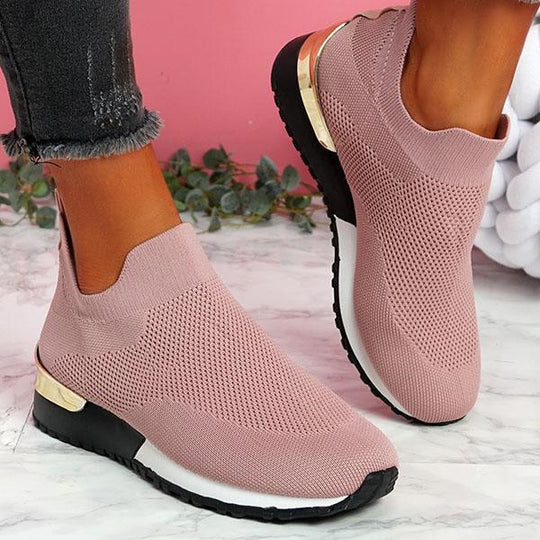 Damen Sockensneaker mit gestricktem Obermaterial und Keilsohle Shop Nory