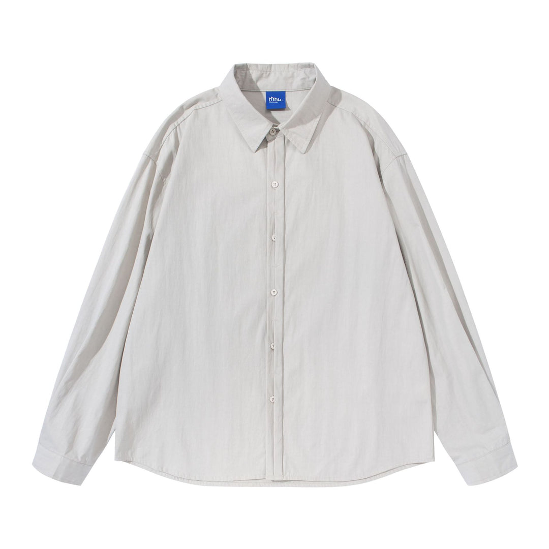 Unisex Boxy-Baumwollmix Hemd im Oversize-Schnitt mit Kentkragen Shop Nory