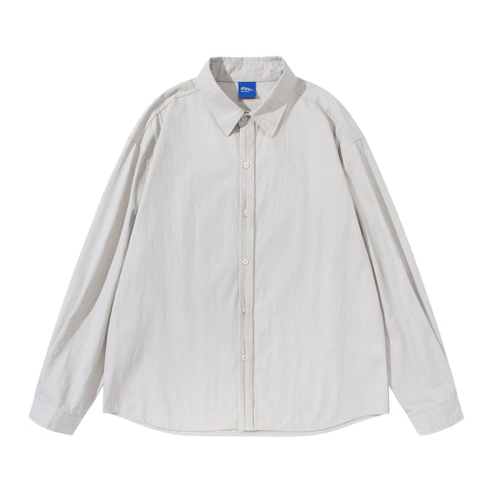 Unisex Boxy-Baumwollmix Hemd im Oversize-Schnitt mit Kentkragen Shop Nory