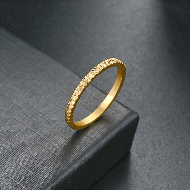 Herren Ring mit kunstvollem Fischschuppenmuster Shop Nory