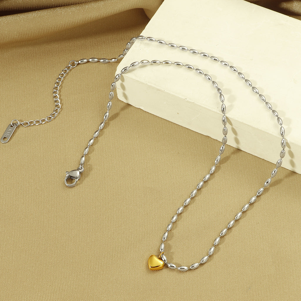 Damenschmuck Elegante Herzanhänger Kettenhalskette Shop Nory