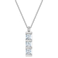 Damen Halskette mit modernem, geometrischem Anhänger und funkelnden Zirkonia Shop Nory