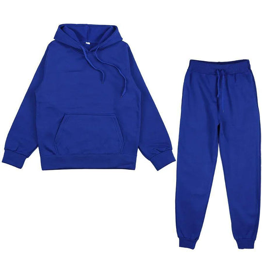 Unisex weiches Lounge-Set mit Oversize-Hoodie, taillenhoher Jogginghose und geripptem Knöchelabschluss Shop Nory