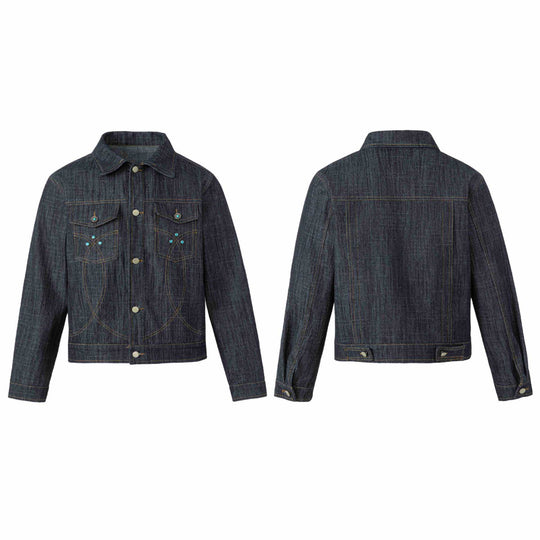 Damen Jeansblouson mit dekorativen Nieten und präzisen Ziernähten Shop Nory