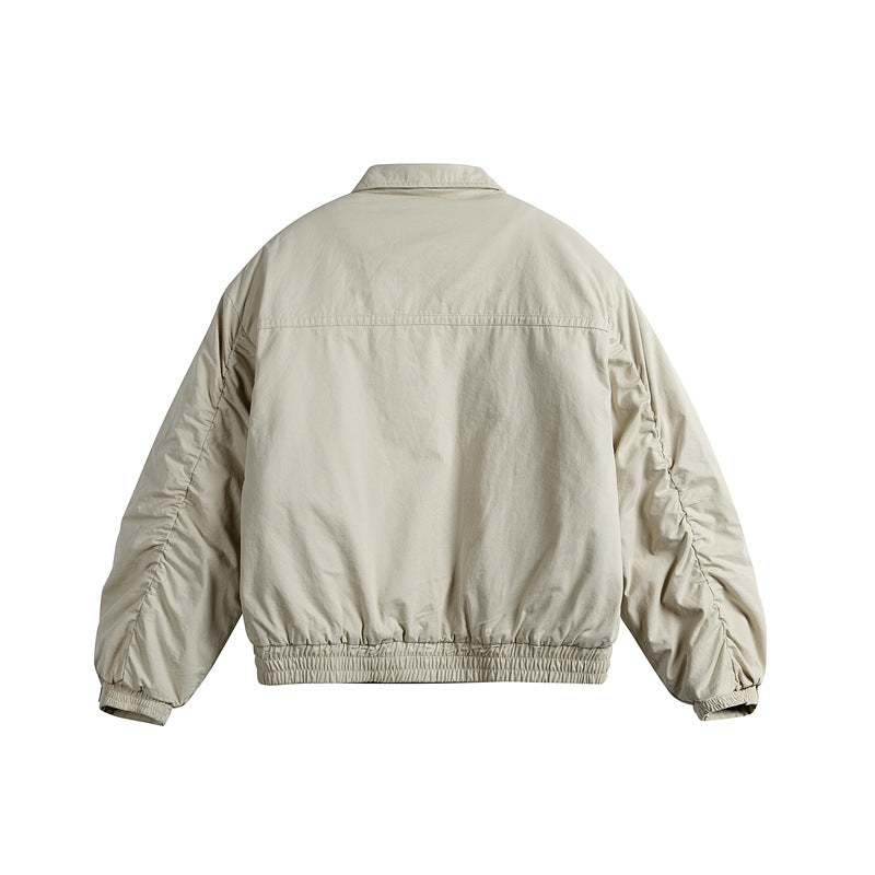 Herren Kurzboxy-Blouson mit Hemdkragen, Utility-Brusttaschen und elastischem Saum Shop Nory