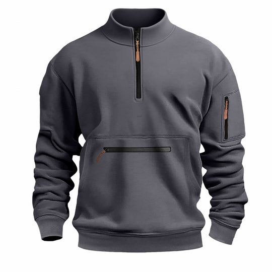 Herren funktionale Sweatshirt mit Reißverschluss