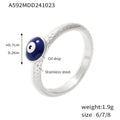 Damenring mit modernem Augendesign aus hochwertigem Edelstahl Shop Nory
