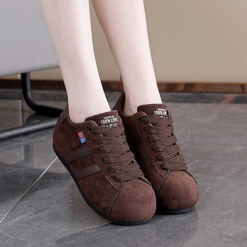 Damen Sneaker aus Rauleder mit komfortablem Fußbett
