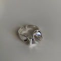 Damen Offener Ring mit kunstvollem, fließendem Design Shop Nory