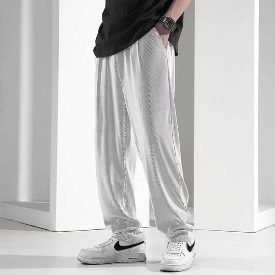 Herren Legere Plissee-Hose Shop Nory