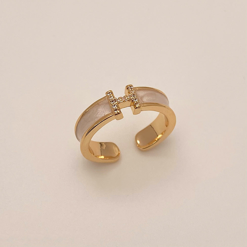 Damen Offener Ring mit exklusivem Design und funkelnden Akzenten Shop Nory