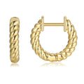 Damen Creolen mit drehendem Seil-Design Shop Nory