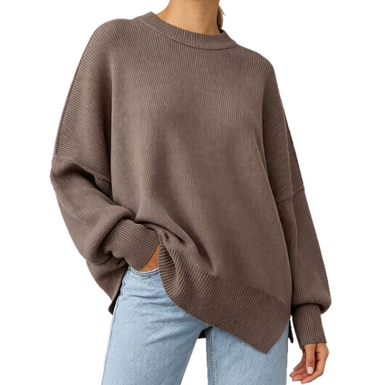Damen Kastiger Feinstrickpullover mit asymmetrischem Zipfelsaum Shop Nory