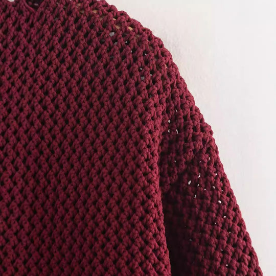 Damen Kurzgeschnittene strukturierte Strickjacke mit goldfarbenen Zierknöpfen und aufgesetzten Taschen Shop Nory