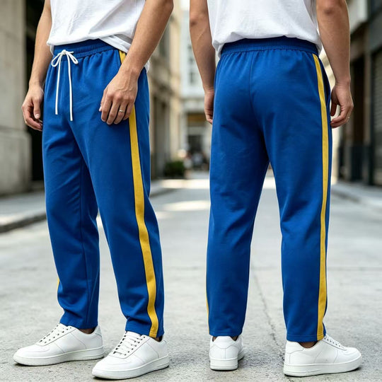 Herren Jogginghose mit seitlichem Kontraststreifen, elastischem Bund und Kordelzug Shop Nory