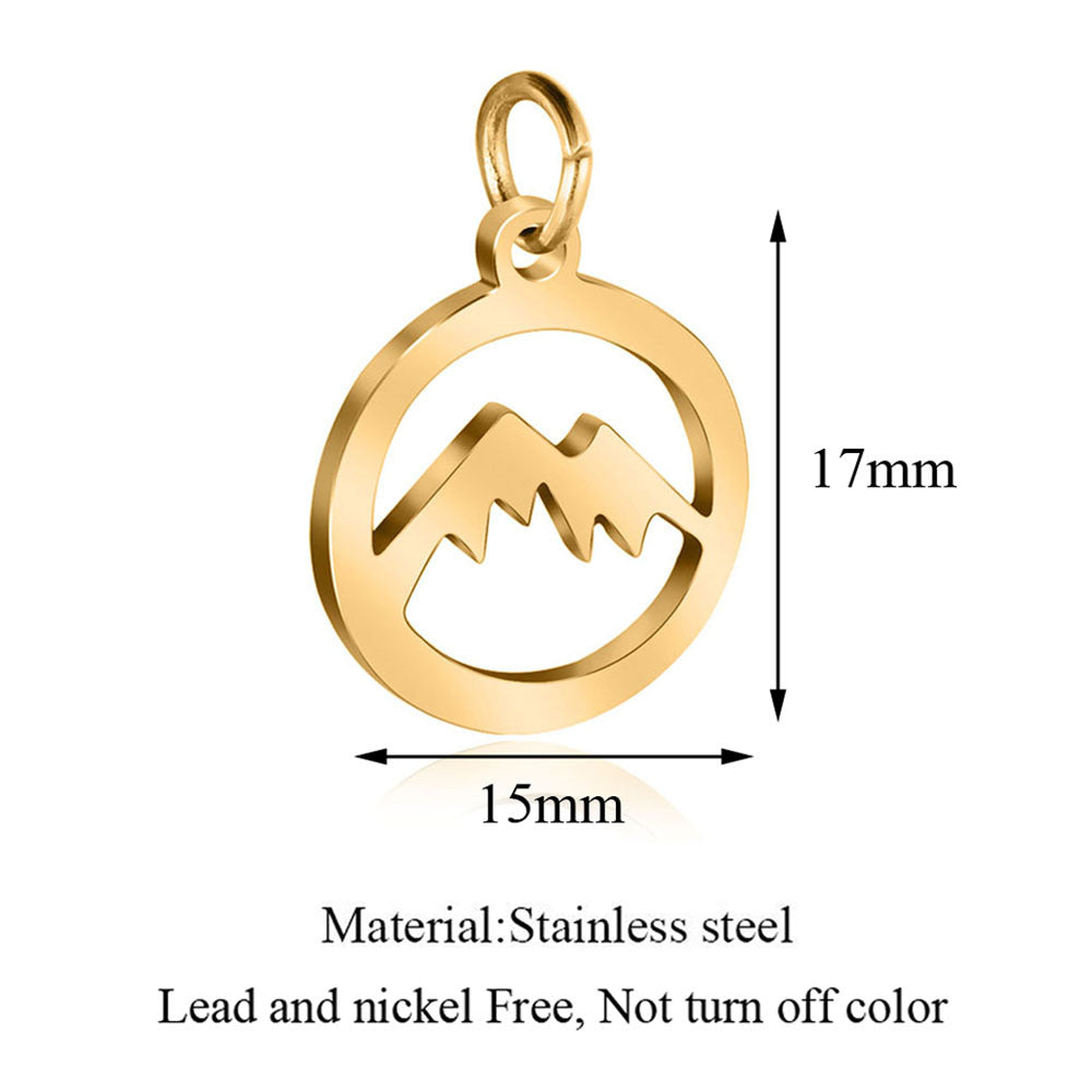 Damen Anhänger mit Bergmotiv aus hochwertigem Edelstahl Shop Nory