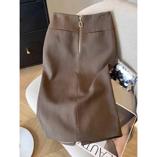 Damen Eleganter Bleistiftrock mit Reißverschluss Shop Nory