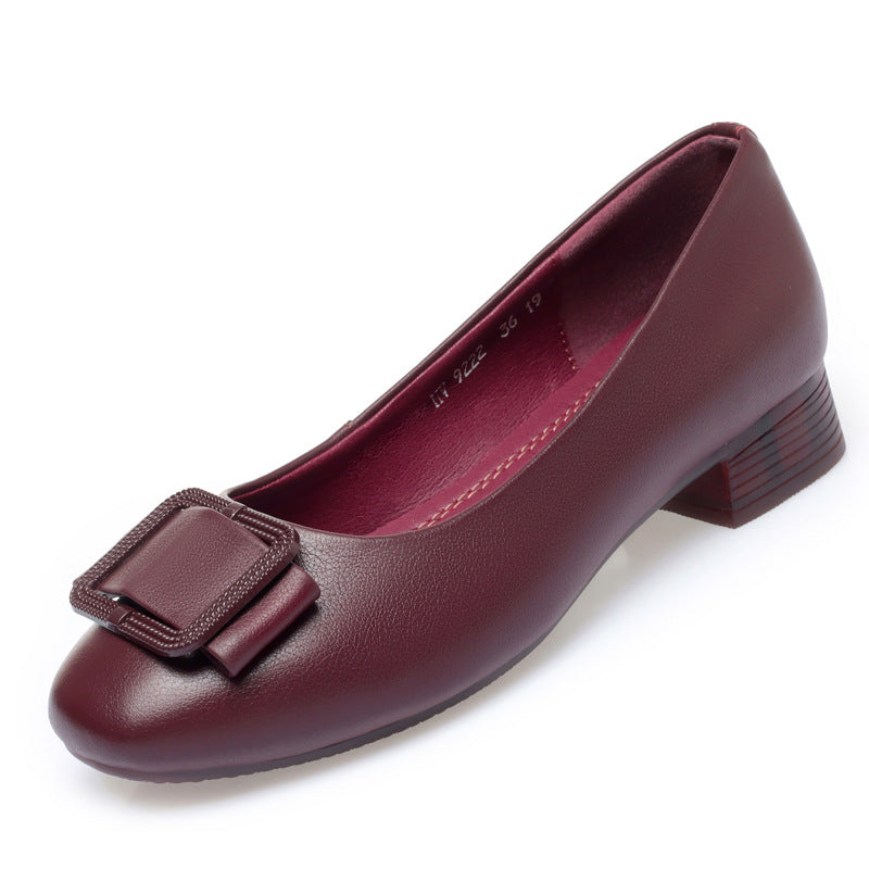 Damen Komfortable und elegante Ballerinas mit modischem Schnallen-Detail