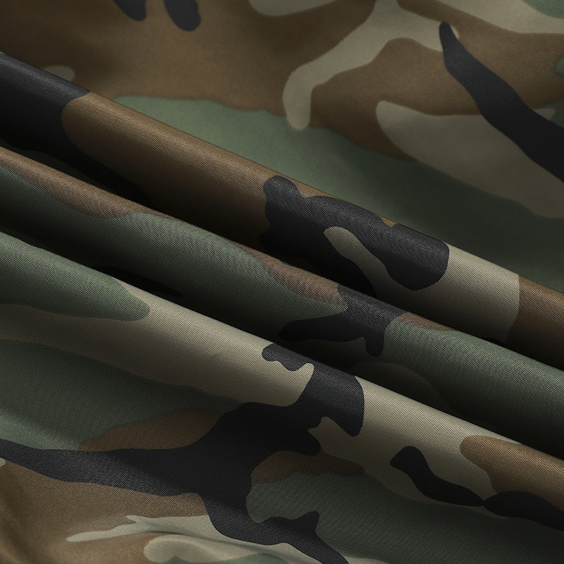 Herren Camouflage Piloten‑Bomberjacke mit Ärmeltasche, Utility‑Reißverschluss und gerippten Bündchen Shop Nory