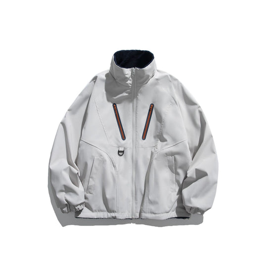 Unisex Technische Softshelljacke mit Fleece-Innenfutter und vertikalen Brustreißverschlüssen Shop Nory