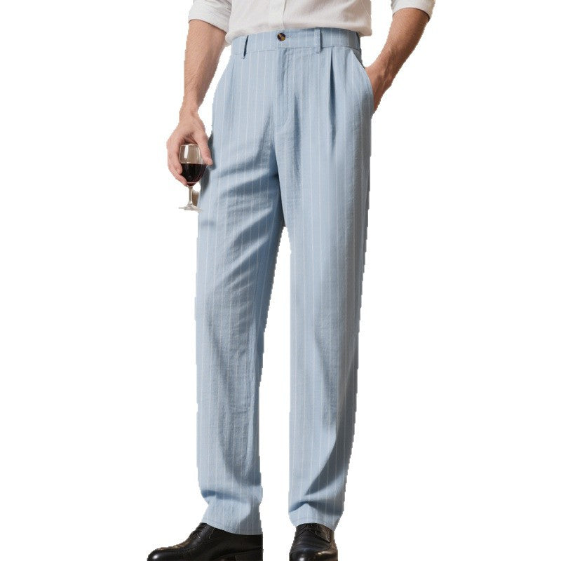Herren elegante Streifenhose mit hohem Tragekomfort und stilvollem Design