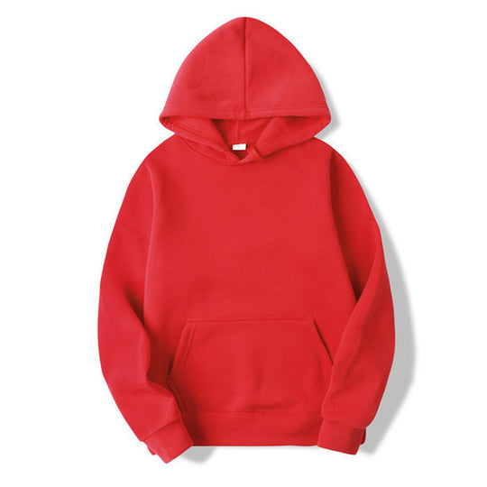 Unisex schlichter Kapuzenpullover mit Kängurutasche, gerippten Bündchen und relaxed Fit Shop Nory