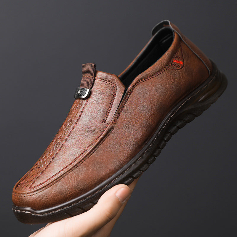 Damen elegante und bequeme Slipper aus Leder