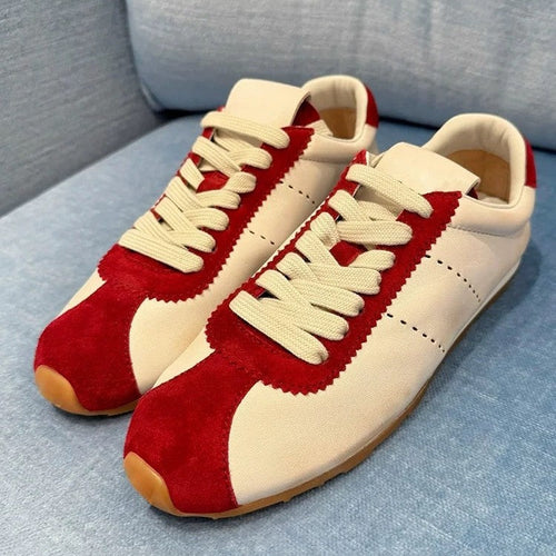 Damen Sneakers im eleganten Retro-Design mit atmungsaktiver Oberflächenstruktur