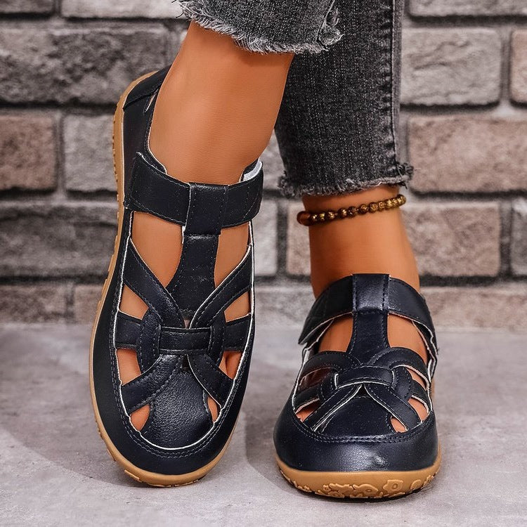 Damen Komfortable Freizeitschuhe mit verstellbarem Riemen