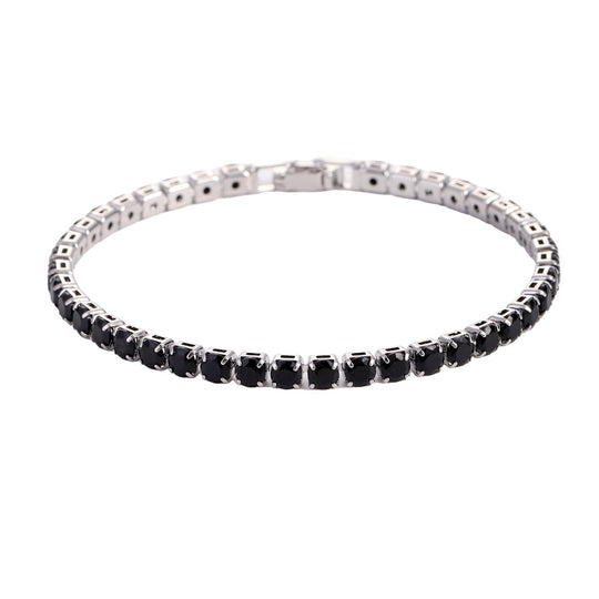 Zierliches Tennisarmband mit Funkelnden Zirkonia In Krappenfassung