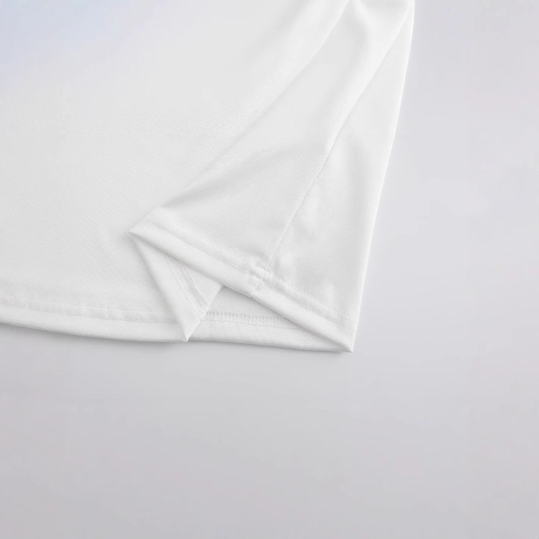 Damen Crop-Shirt mit kreativem Cowboy-Statement