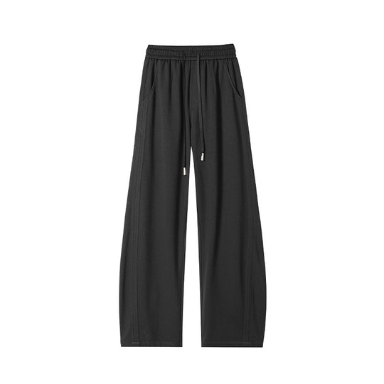 Herren Weite Relaxed Loungebundhose mit Tunnelzug und Eingrifftaschen Shop Nory