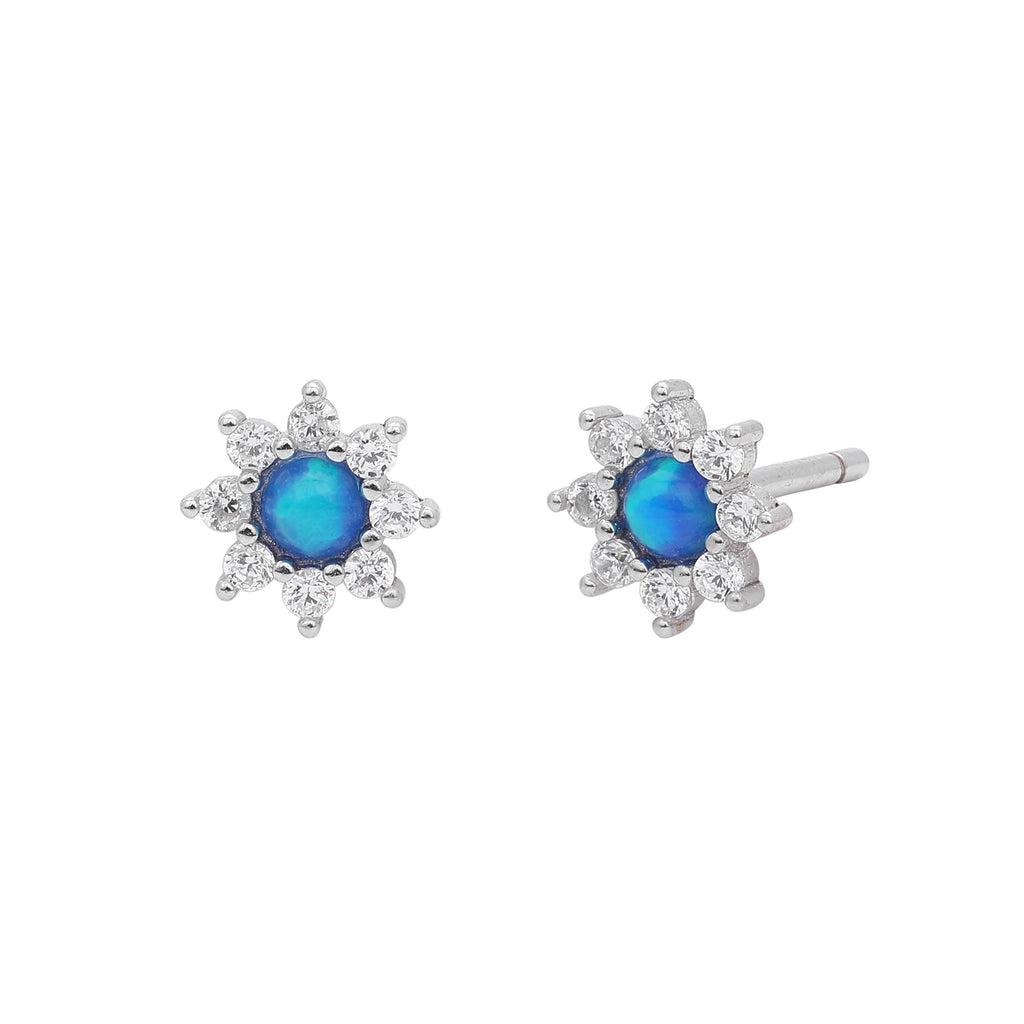Damen Ohrstecker mit funkelndem Zirkonstern-Design aus 925 Sterling Silber Shop Nory