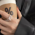 Damen Trendiger Ring mit geschwungenem Design Shop Nory