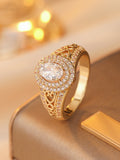 Damen Glänzender Ring mit eleganter Markenverzierung Shop Nory