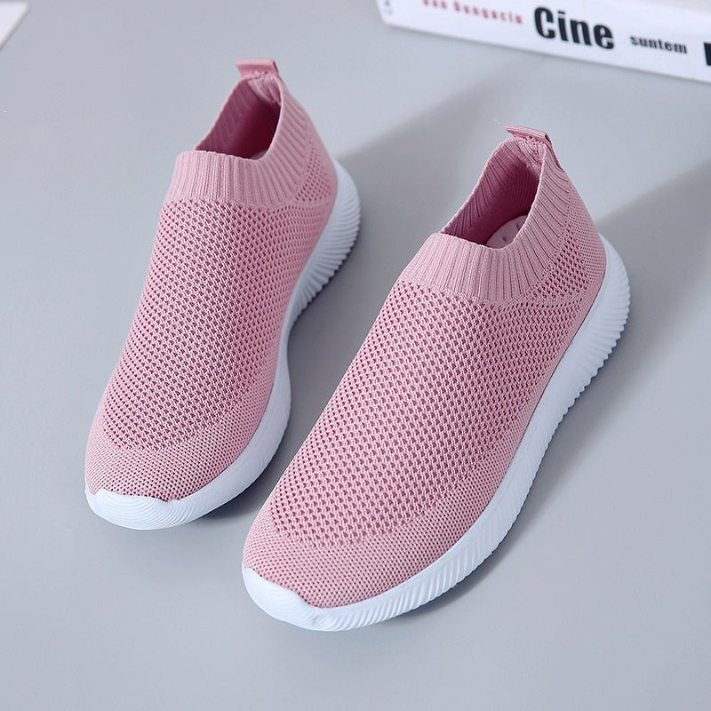 Damen Leichte und atmungsaktive Slip-On Sneakers Shopnory