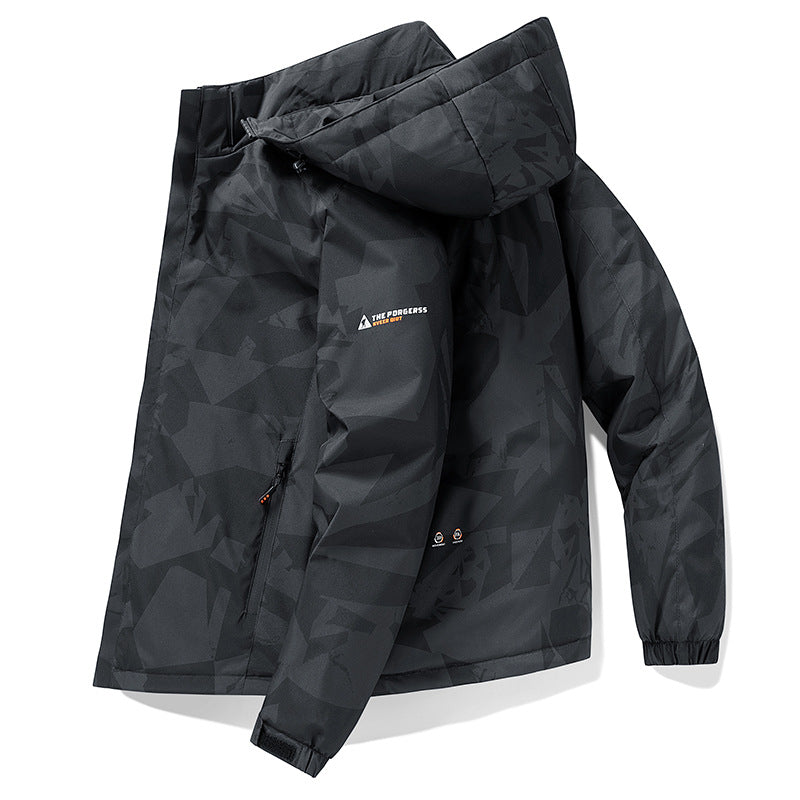 Herren urbane Funktionsjacke mit Kapuze Shop Nory