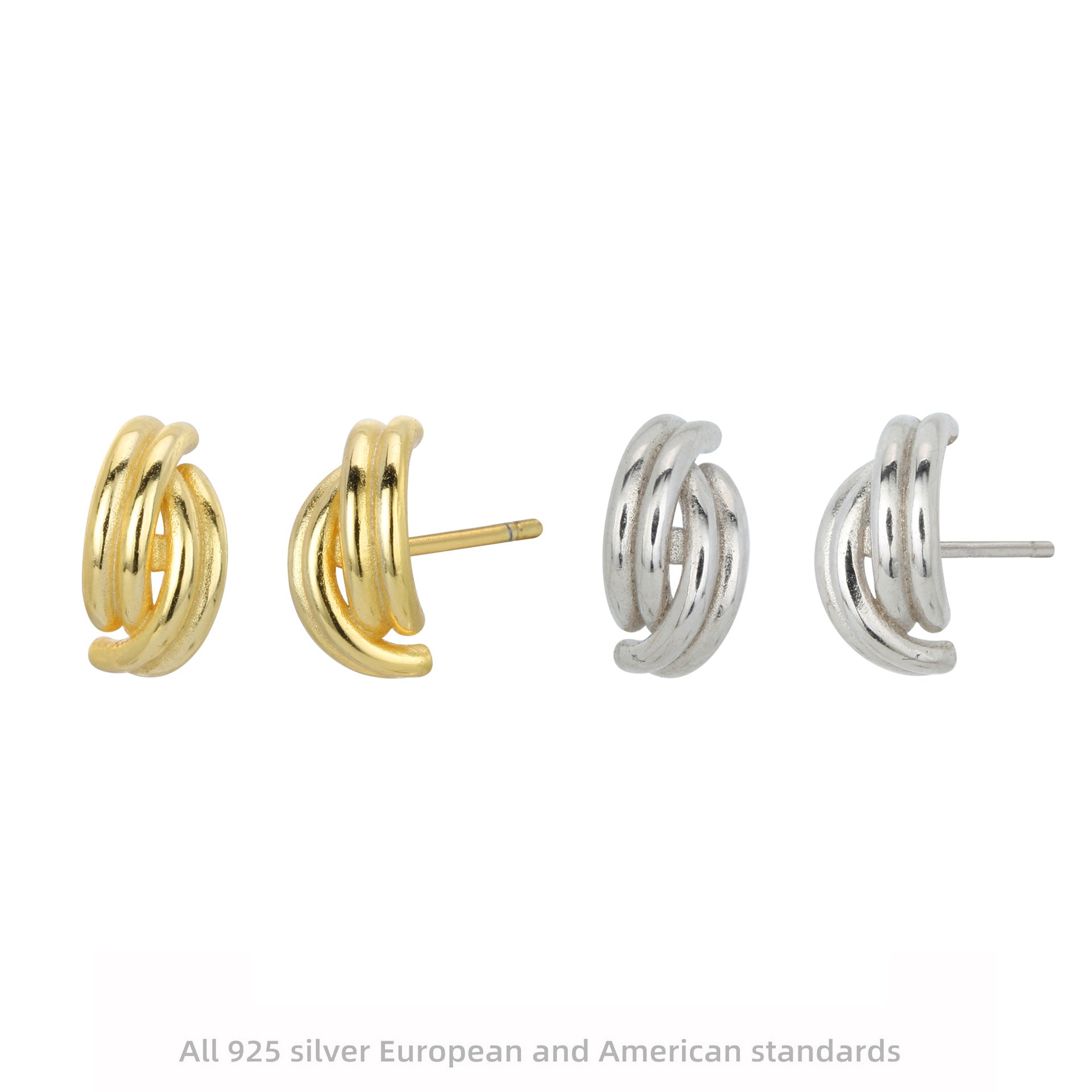 Damen Ohrstecker im eleganten Wickeldesign Shop Nory