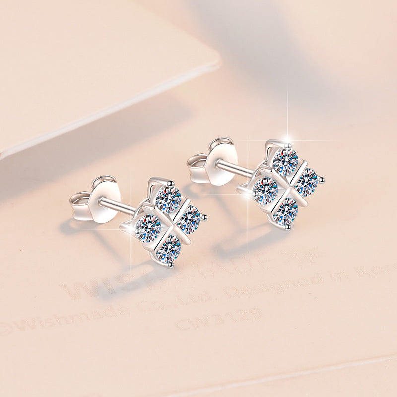 Damen Ohrstecker mit funkelndem Zirkonia-Design Shop Nory