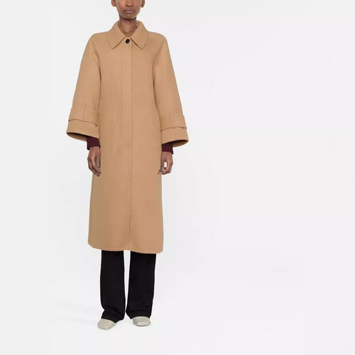 Damen Maxilanger Wollmix-Mantel mit überlangen, kastigen Ärmeln Shop Nory