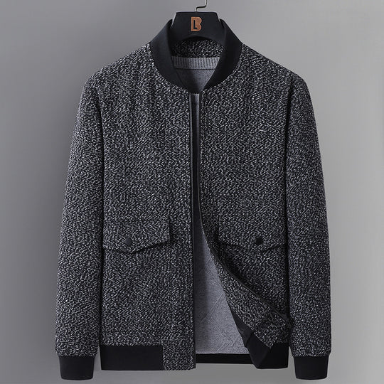 Herren Strukturierte Bomberjacke mit Steppfutter und Pattentaschen Shop Nory