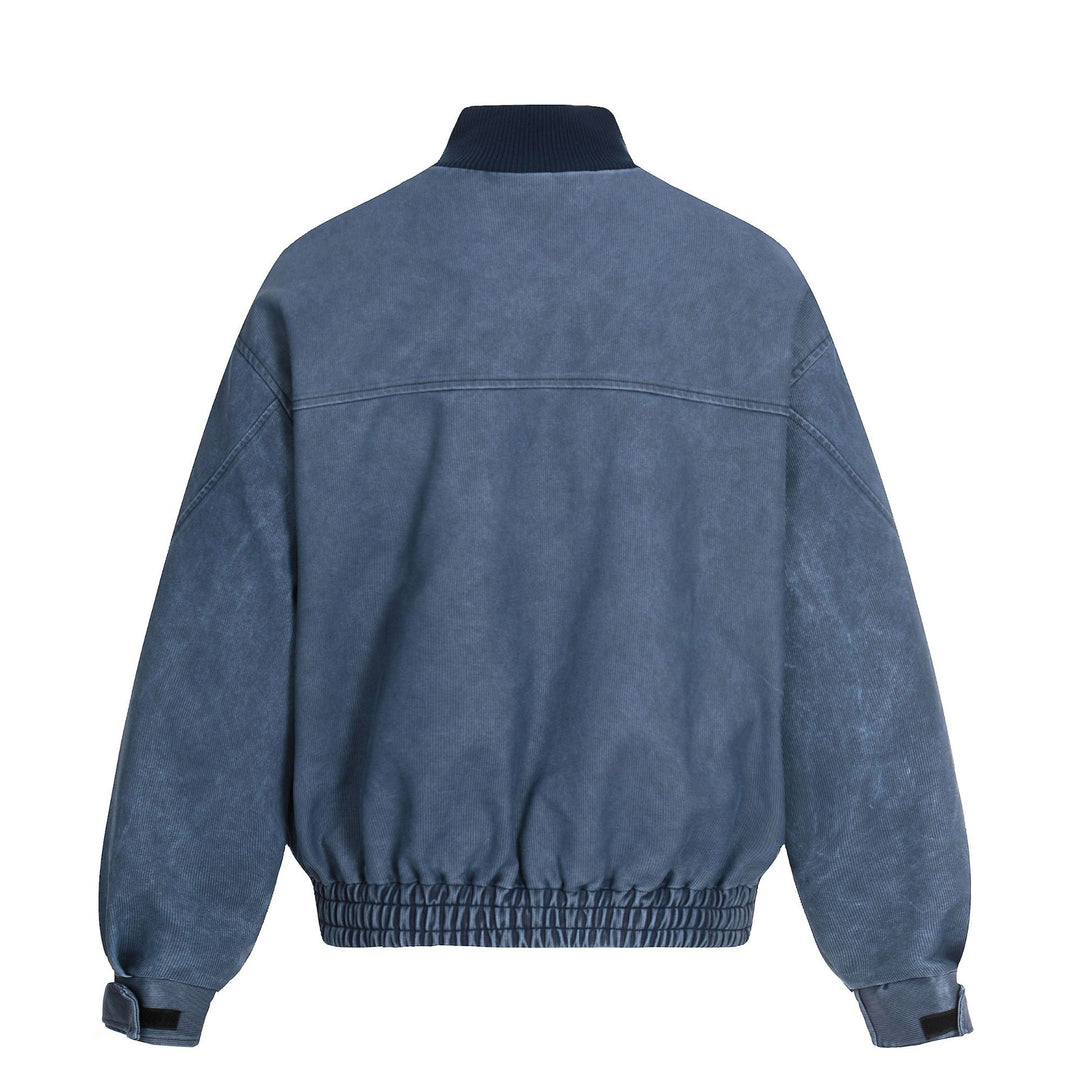 Herren Kurzboxy Blouson aus Cordstoff mit hohem Rippkragen und elastischem Saum Shop Nory