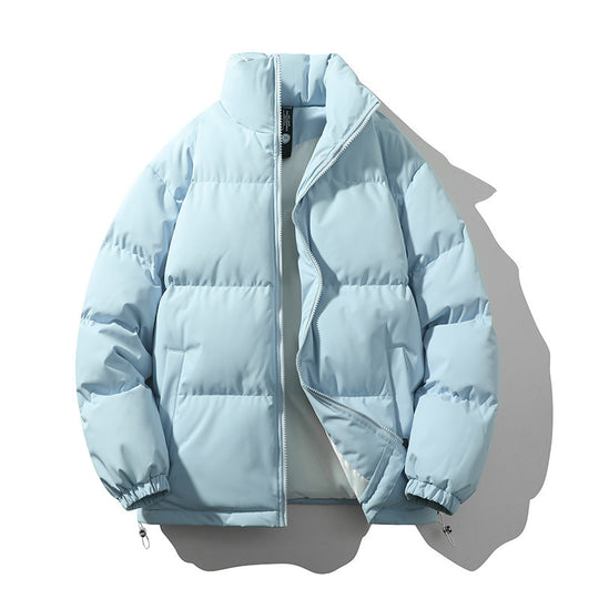 Unisex Wattierte Stepp-Übergangsjacke mit hohem Kragen und verstellbarem Saum Shop Nory