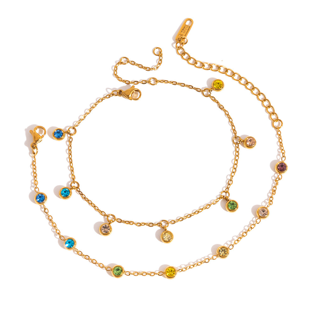 Damen Armband mit bunten Zirkonia und hypoallergenen Eigenschaften Shop Nory