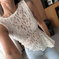 Damen Spitzenoberteil mit femininem Schnitt und floralen Details