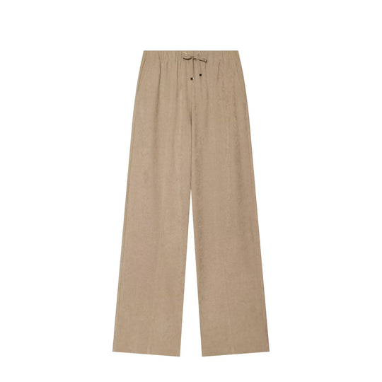 Damen Weite Palazzo-Loungehose mit Tunnelzug und Bügelfalte Shop Nory