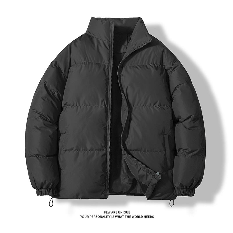 Unisex wattierte Steppjacke mit Stehkragen, zwei Taschen und elastischen Bündchen Shop Nory