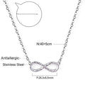 Damen Halskette mit unendlichem Anhänger aus hochwertigem Edelstahl Shop Nory