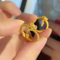 Damen Offener Ring mit kunstvollem Drachen-Design und funkelndem Akzent Shop Nory