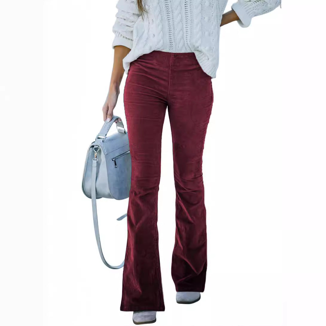 Damen Bequeme Bootcut-Hose aus weichem Material